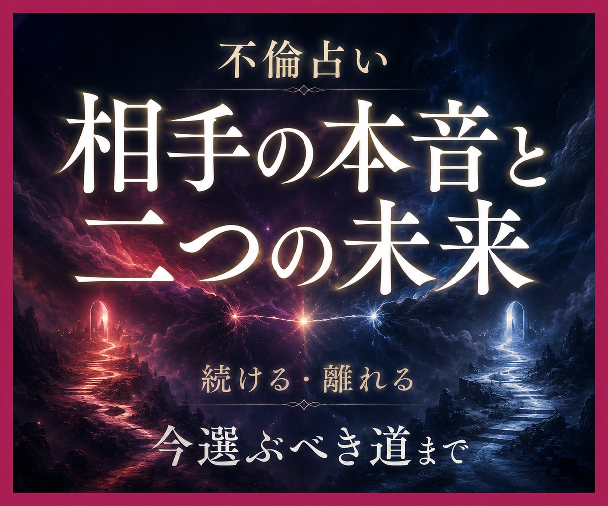 複雑愛鑑定｜相手の本音と今選ぶ道を霊視します 誰にも言えない恋の本音と、続ける・離れる判断まで伝えます イメージ1