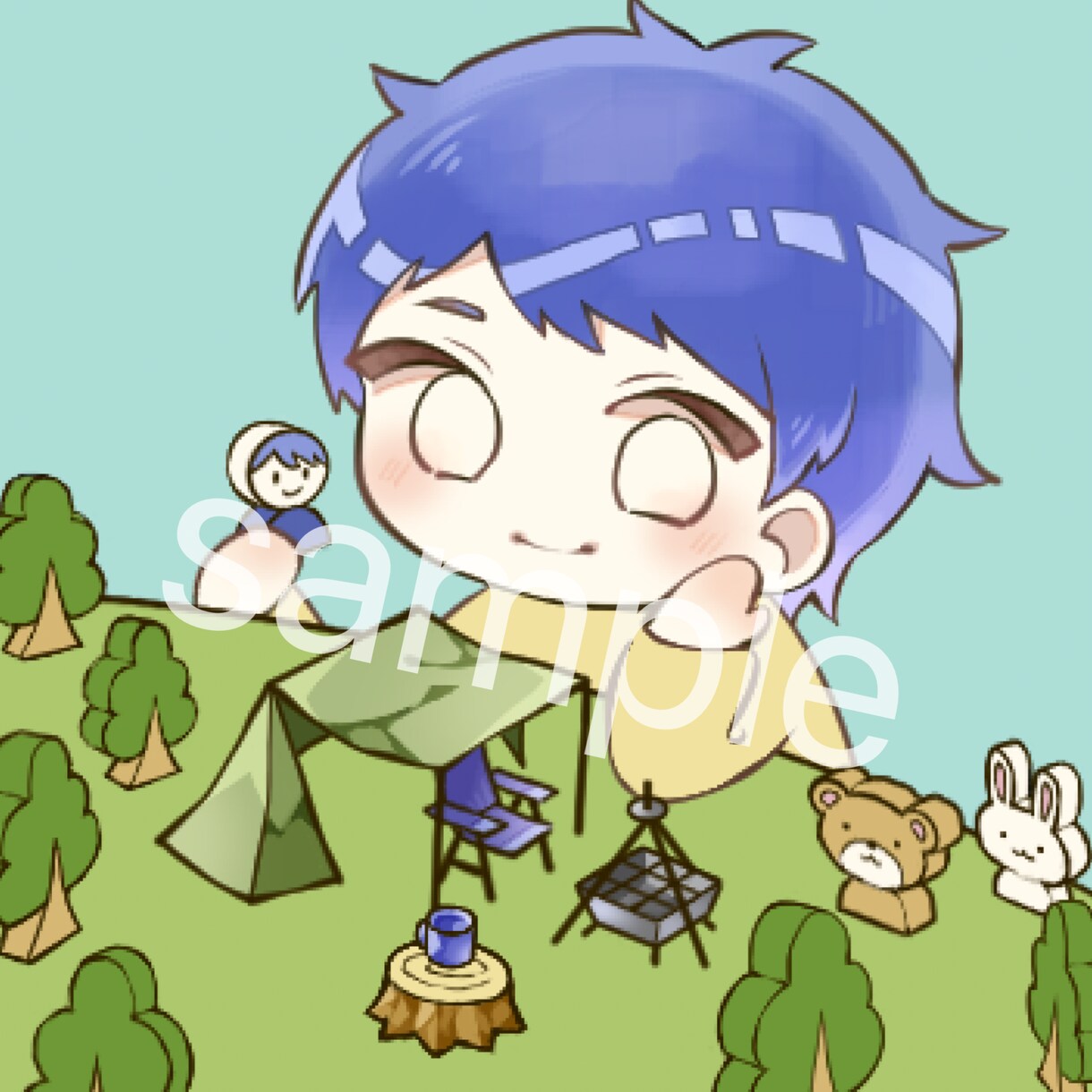 男の子も女の子も動物も！可愛いキャラ描きます アイコンにしたときにも綺麗に見える塗りや構図を意識します。 イメージ3