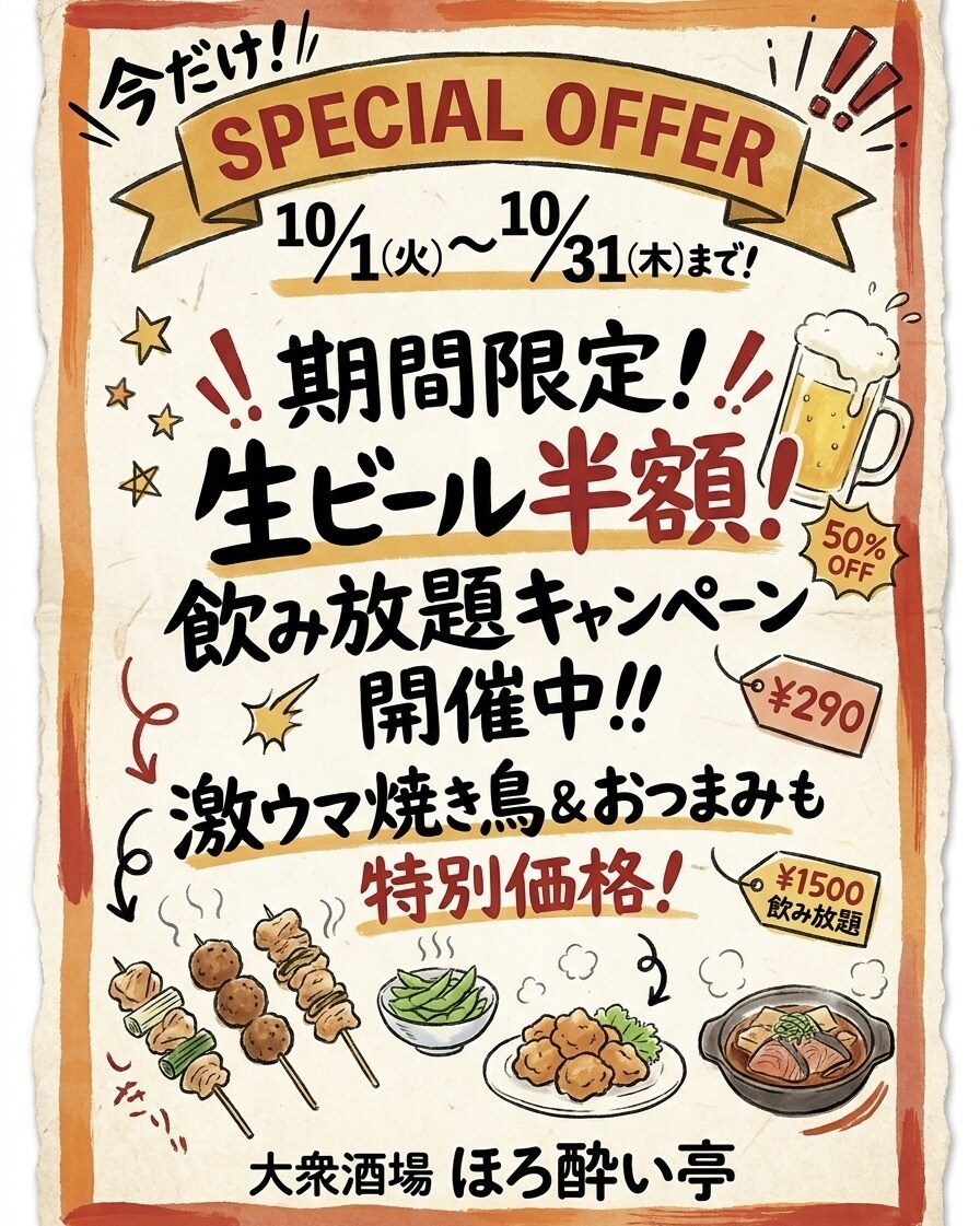飲食店専門！注文したくなる販促POPを作成します 飲食店スタッフが『思わず注文したくなるPOP』を制作 イメージ4