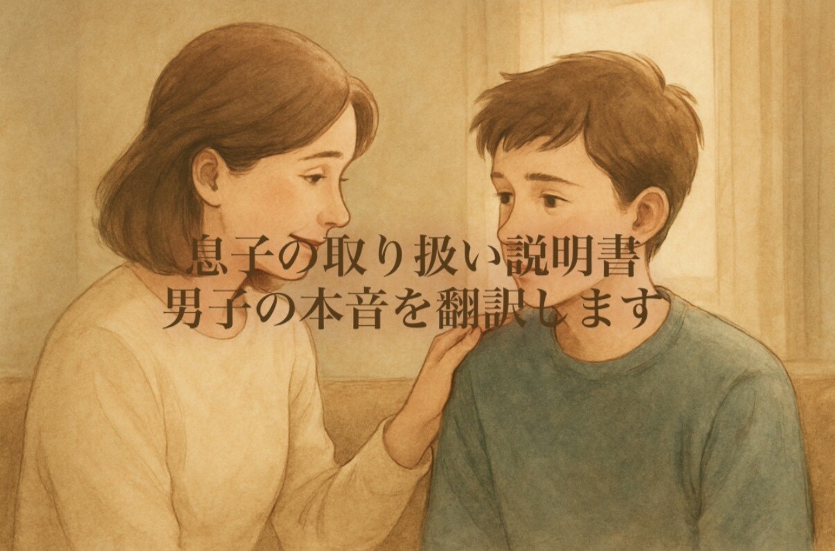 息子の“取扱説明書”作ります 母には見えにくい“男子心理”を、わかりやすく言語化します。 イメージ1