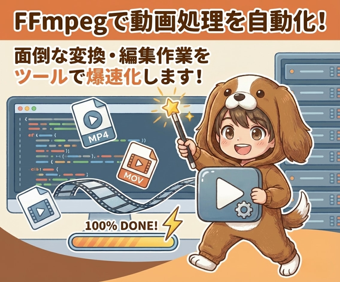 FFmpegで動画処理を自動化するカスタムスクリプト作成（ココナラ）
