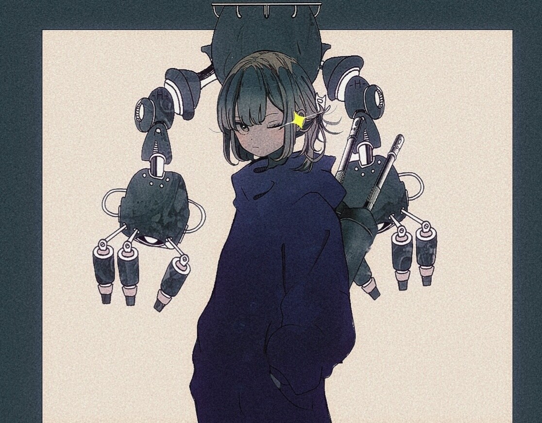 デフォルメされたメカと人を描きます 挿絵やアイコン等イラストが必要な方向けです イメージ1