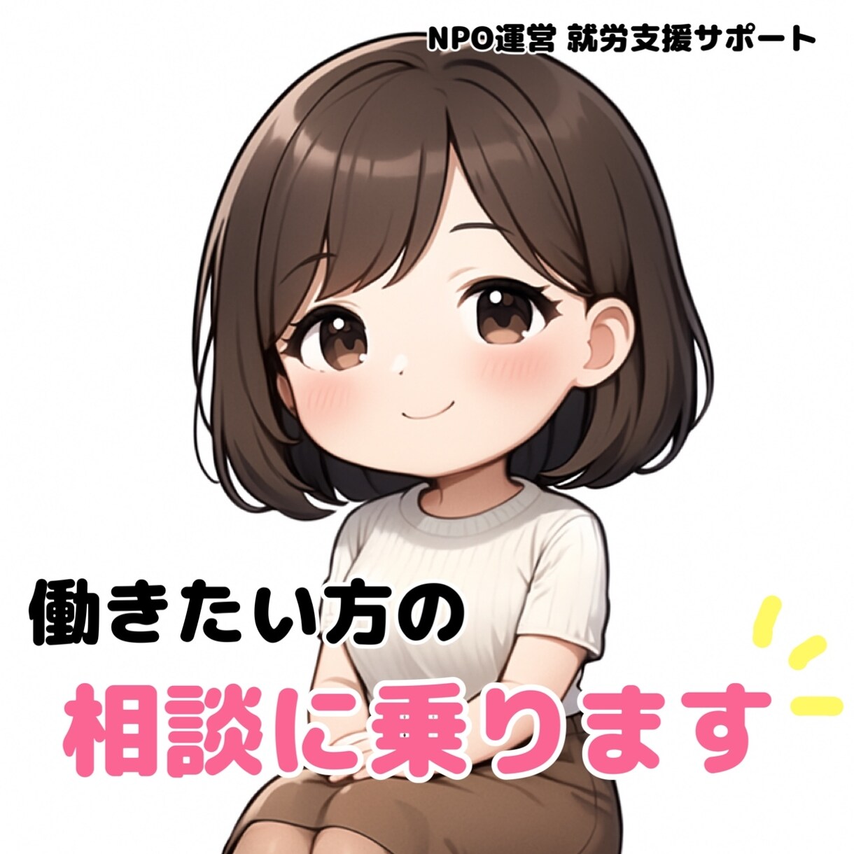 就労困難なニート・引きこもりのご相談乗ります NPO法人運営　就労サポーター　社会進出のヒントになれば… イメージ1