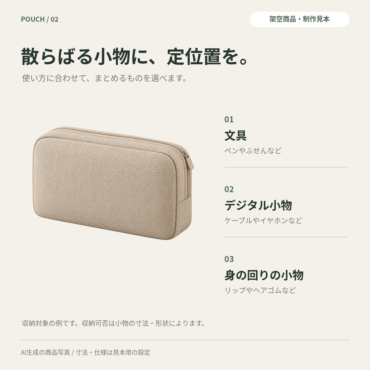 支給写真でEC商品説明画像を7枚制作します 特徴・サイズ・使い方を、読みやすい画像に整理 イメージ3