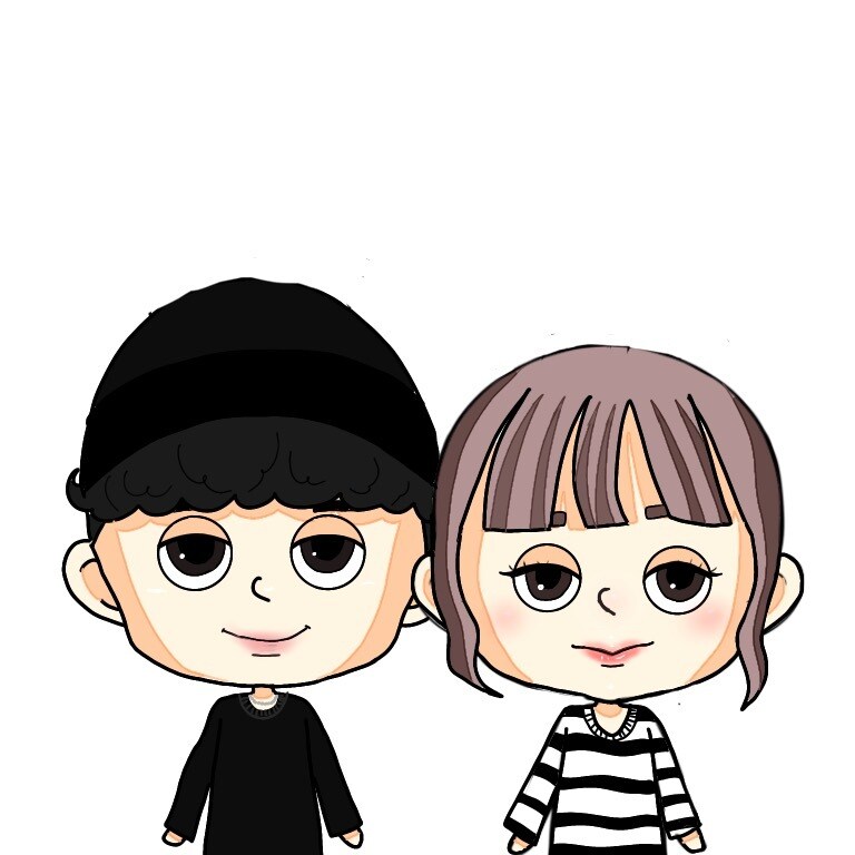かわいいポップな似顔絵、イラストを提供します カップルの方や、SNSのアイコンなど自分だけのキャラクターを イメージ2
