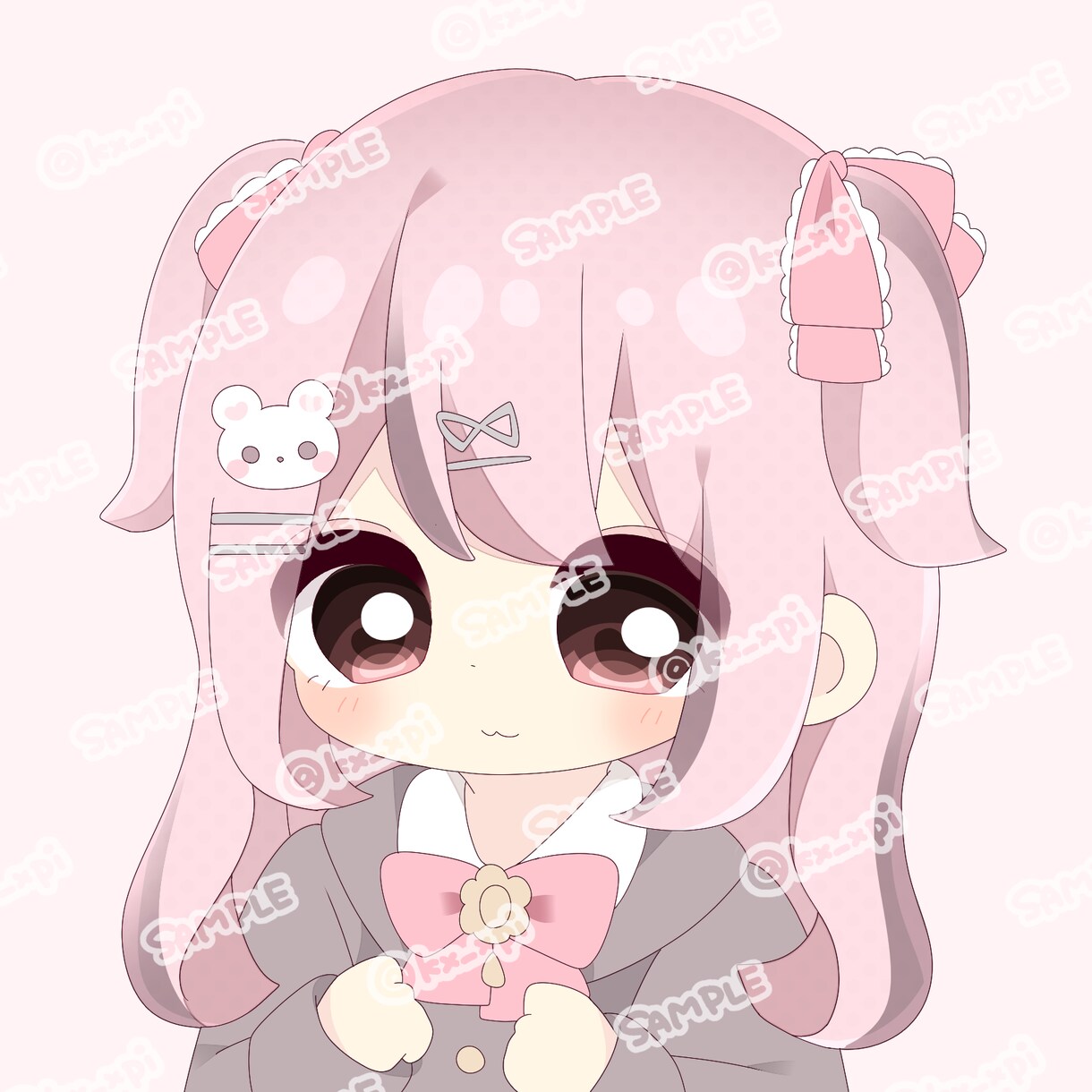 SNSアイコンを描きます かわいい絵柄のイラストをお求めの方におすすめです♡ イメージ2