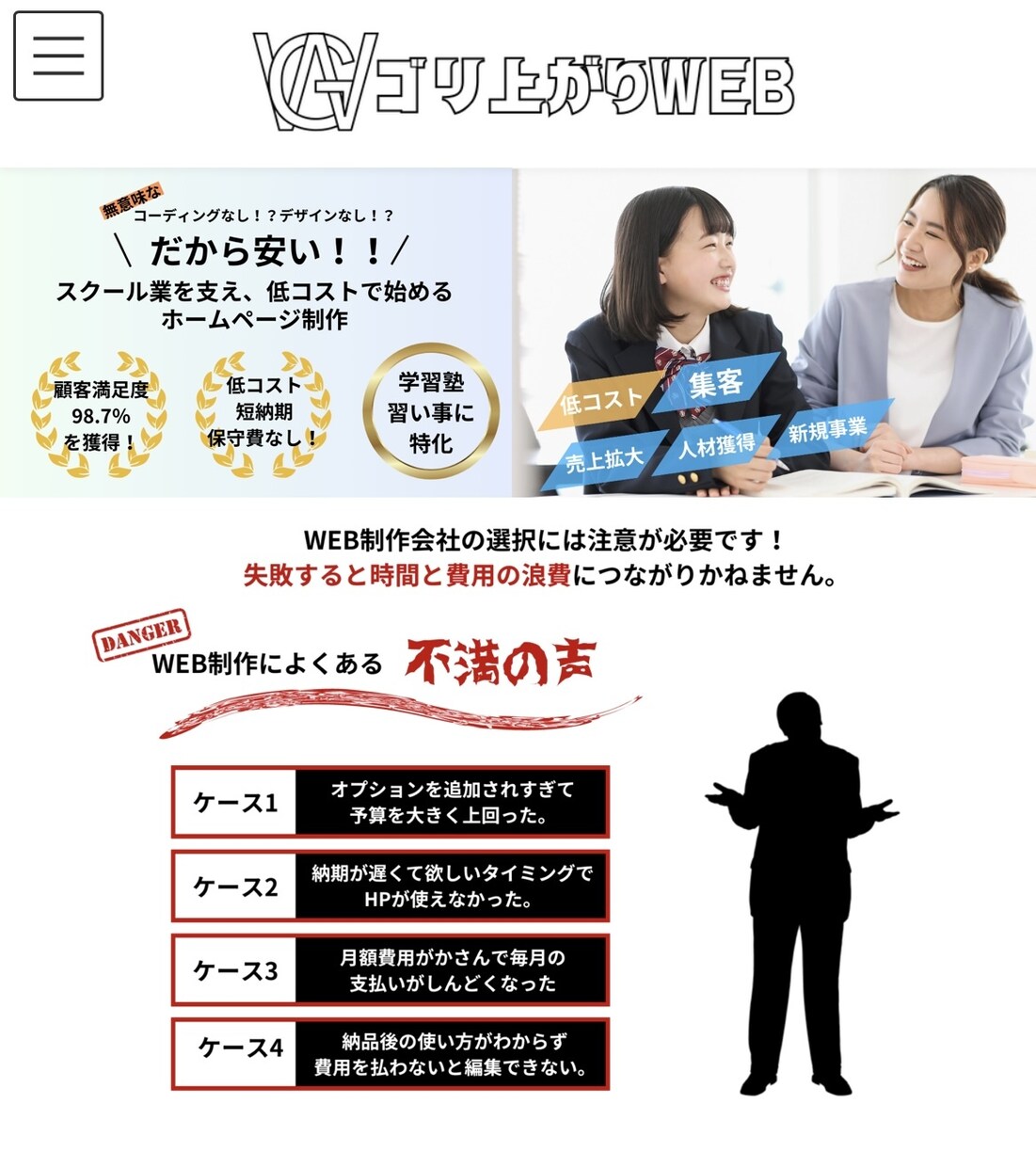 WordPressで高品質なHP・LPを作成します 期間限定！！通常30万円のHPが10月末まで衝撃の6万円！ イメージ3