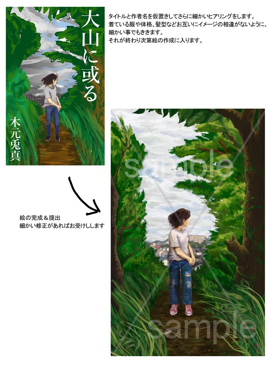 油絵風の１枚絵お描きします 厚塗りで世界観を大切に作成します。本の表紙などにどうぞ イメージ3