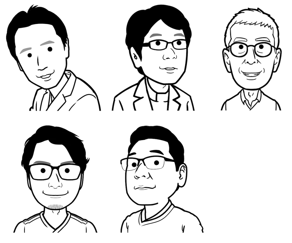 シンプル似顔絵を制作いたします ご満足いただけない場合はキャンセル無料！ イメージ3