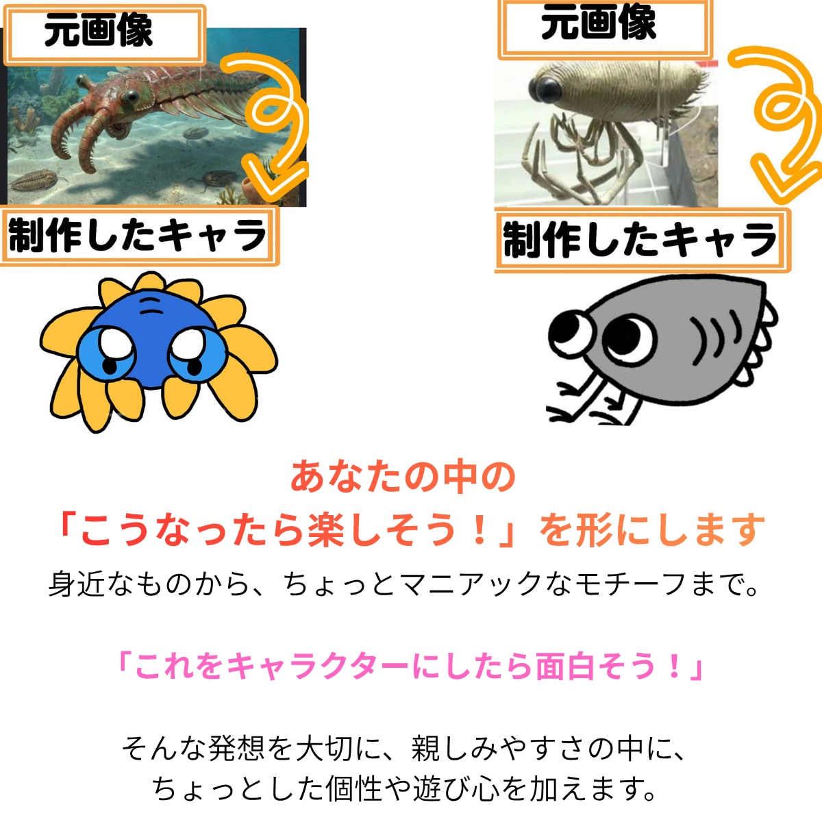 ゆるくて親しみやすいオリジナルキャラを作ります ゆるかわだけじゃない！思わず「おっ？」となるキャラを作ります イメージ2