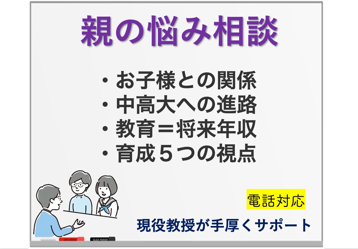 2000万円の有効活用【電話】お子様の教育教えます ⭐️【脱・失敗】学年最下位〜東大医学生までの進路相談アリ⭐️ イメージ2