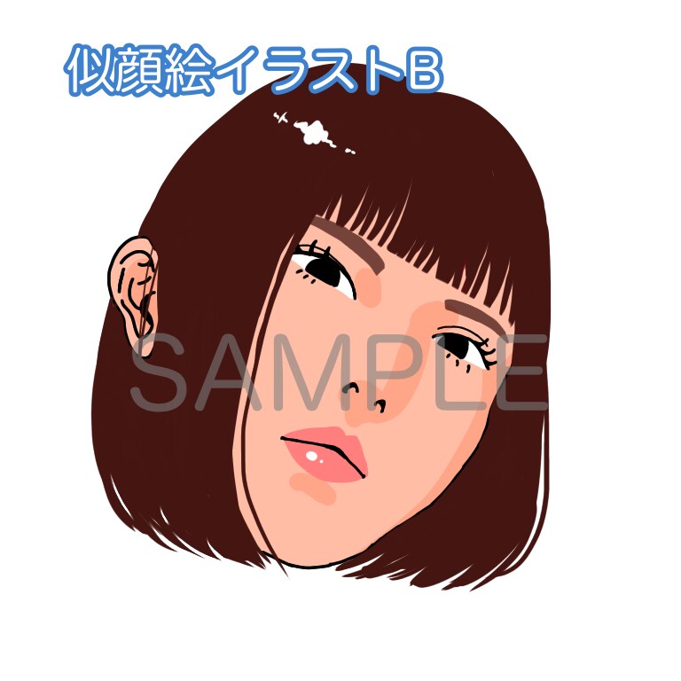 シンプル可愛い似顔絵イラストアイコン描きます 唯一無二のアイコンで存在感をプラスしよう イメージ2