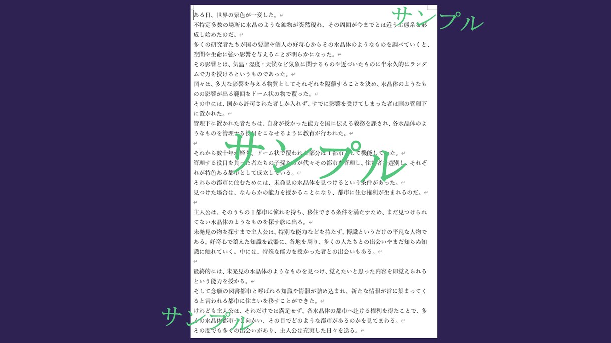 お手軽にストーリー候補お伝えいたします 小説のストーリーが浮かばない方向けです イメージ1