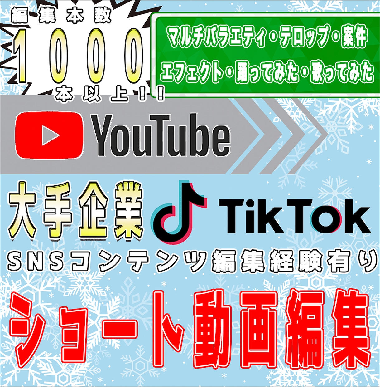 1分動画ショート動画編集 いたします 大手企業コンサル経験有！総編集本数1000本以上！！ イメージ1