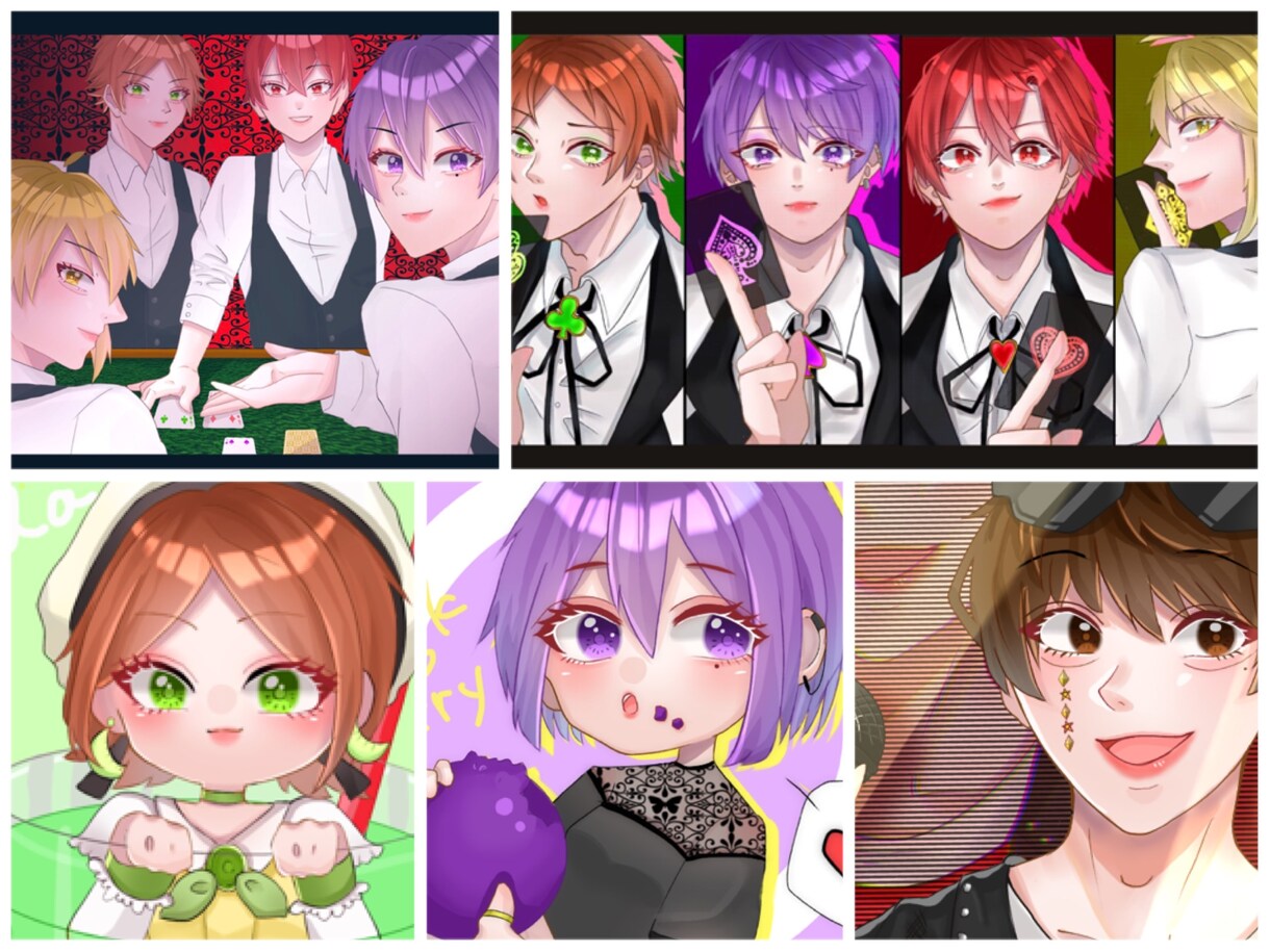 アイコンイラスト、似顔絵等なんでも描きます 丸くて可愛いイラストをメインにアイコン等受け付けます！ イメージ8