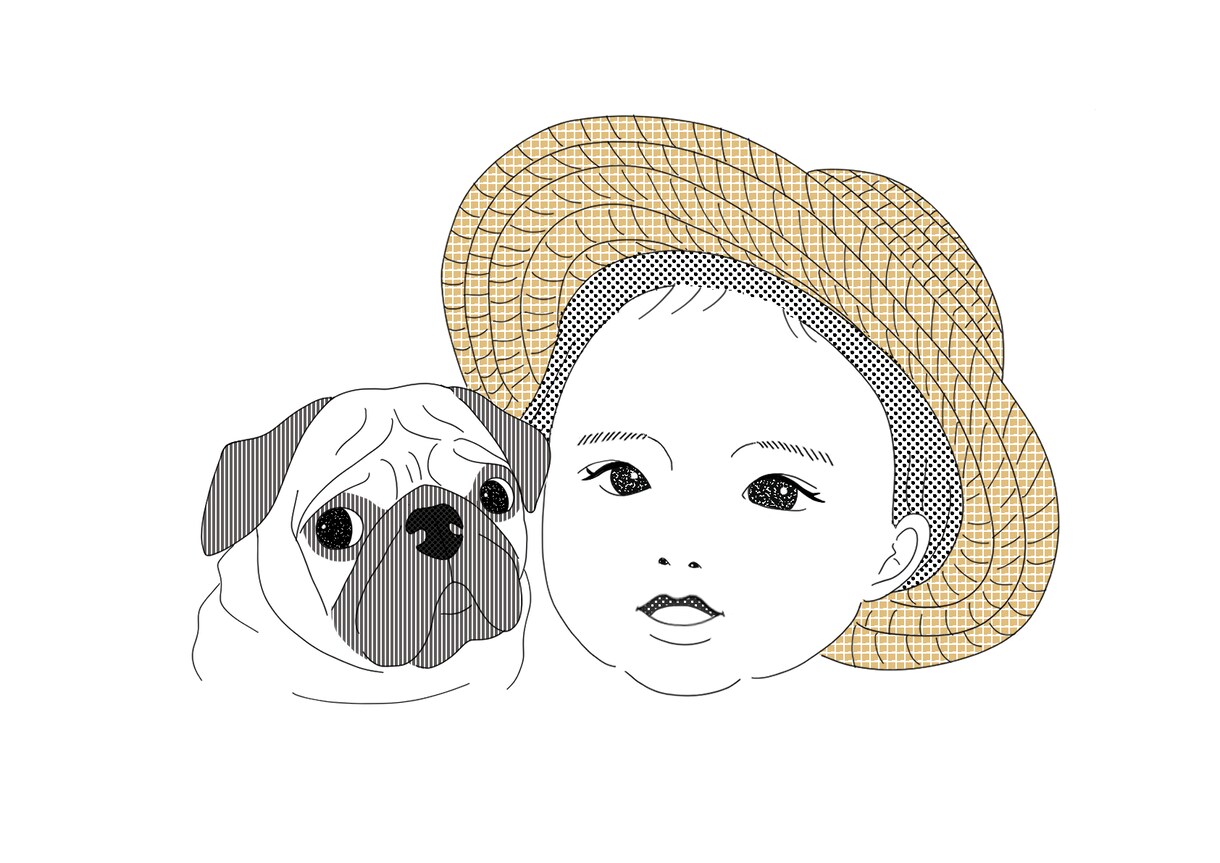 お子様のオシャレな似顔絵作成します ☆記念日や贈り物、ブログ・SNSなどのアイコンなどに☆ イメージ4