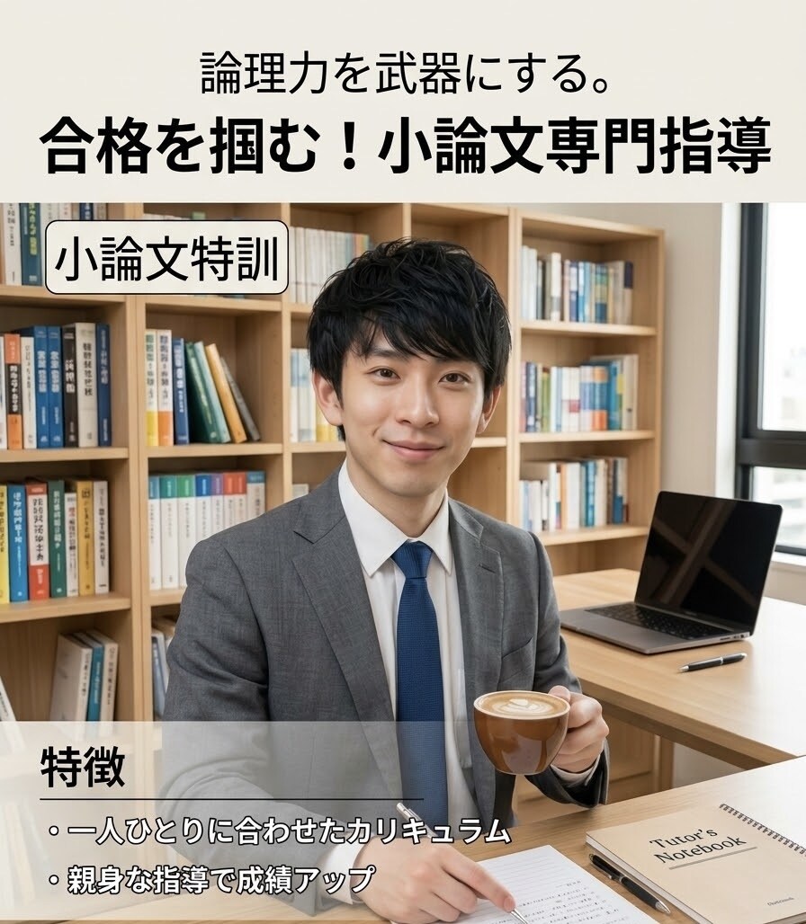小論文を現役指導者が添削します 採点官の視点で『選ばれる理由』が伝わる説得力ある小論文へ イメージ1