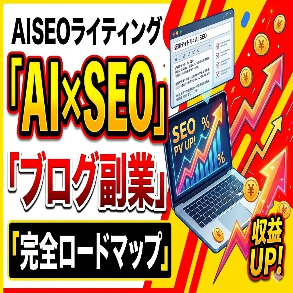 AI×SEOライティングでブログ副業を方法教えます プロのライターが伝授！初心者でもWebライティング副業！ イメージ1