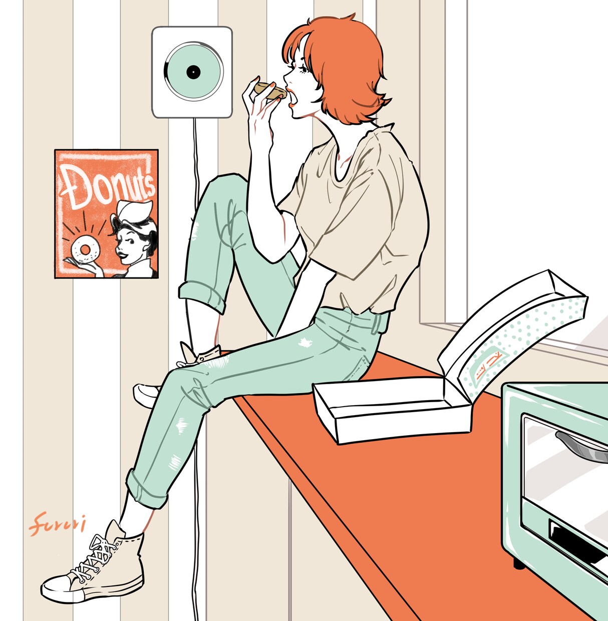 魅力的な女性を描きます カラフルでポップなイラストです！ イメージ4