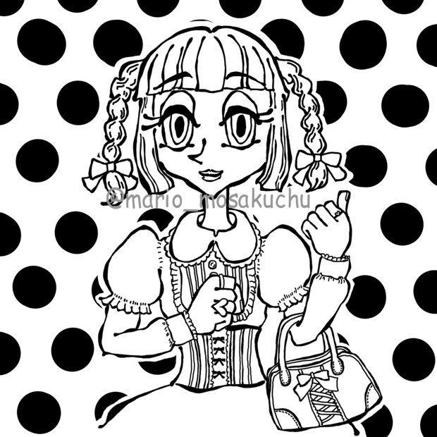 インパクトあるポップなキャライラスト描きます 独特な線質の作風で、バストアップのキャラクターを イメージ1