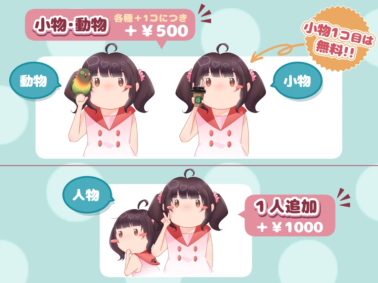 まるい顔のデフォルメキャラでアイコンお描き致します あなただけのゆるふわポップなアイコンで彩ってみませんか？ イメージ4