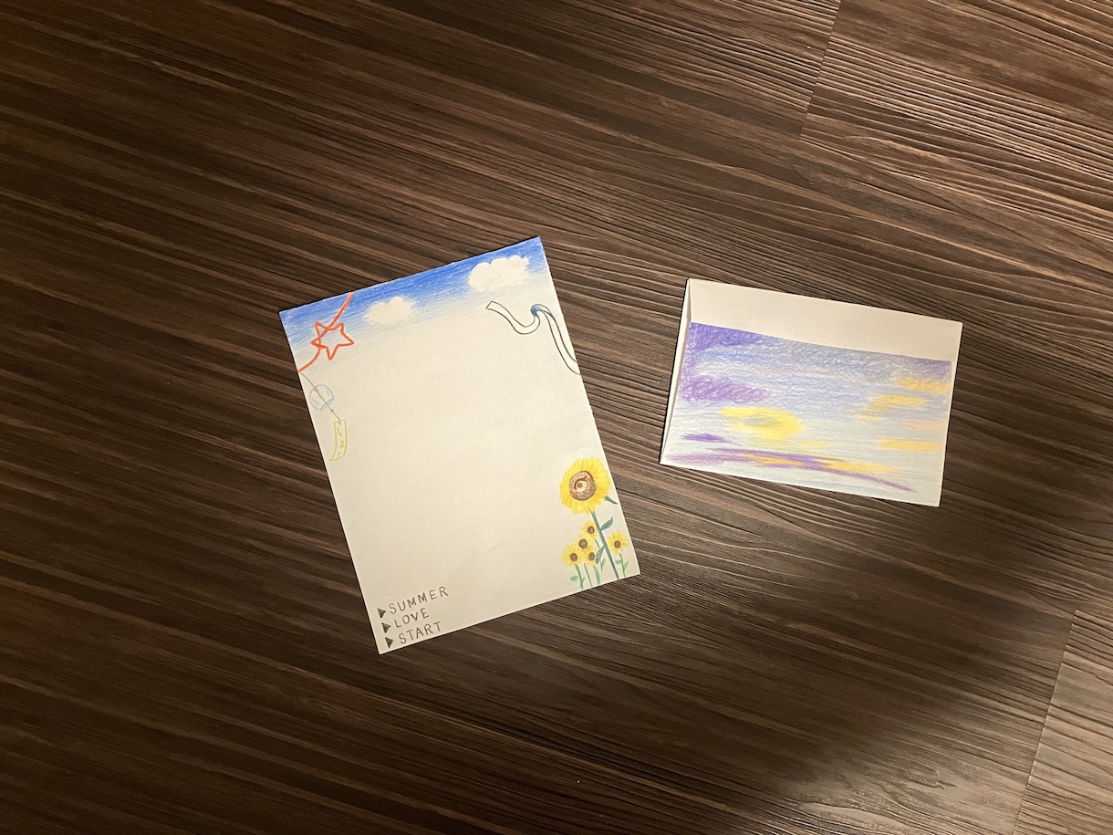 手紙、カードなどのデザインを手描きで承ります 世界で1つだけの手紙やバースデーカードをお作りします。 イメージ8