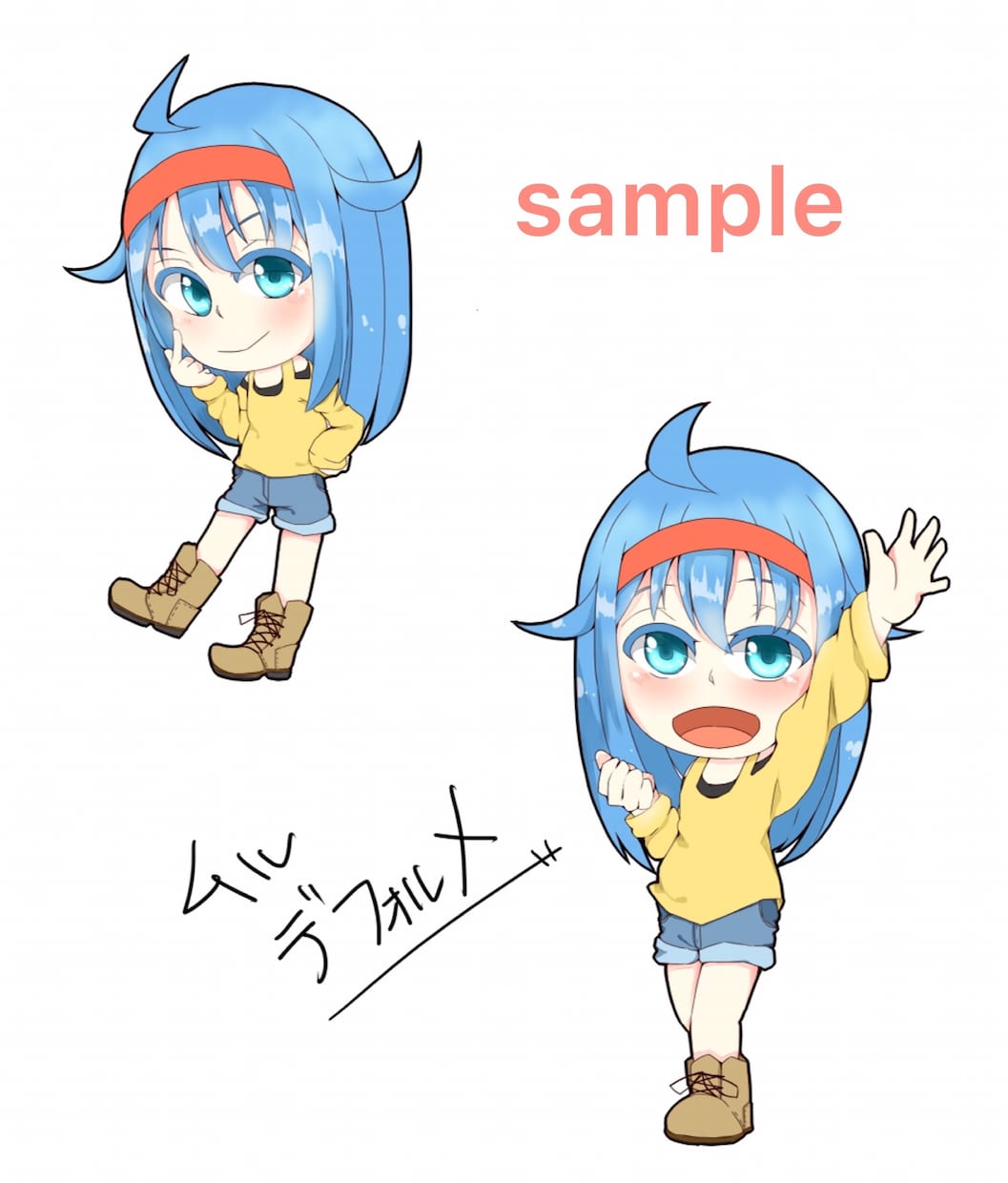 デフォルメイラストを描きます SNSアイコン、ヘッダー、壁紙など自由に使えるイラストを。 イメージ2