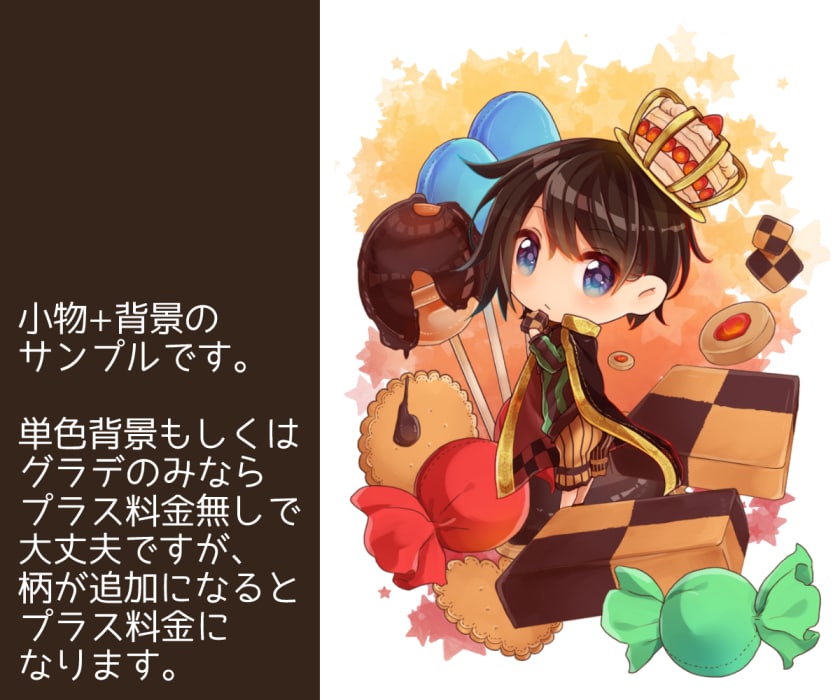 ちびキャライラスト描きます 動画用・アイコン用等、様々な場面で使用できます。 イメージ3