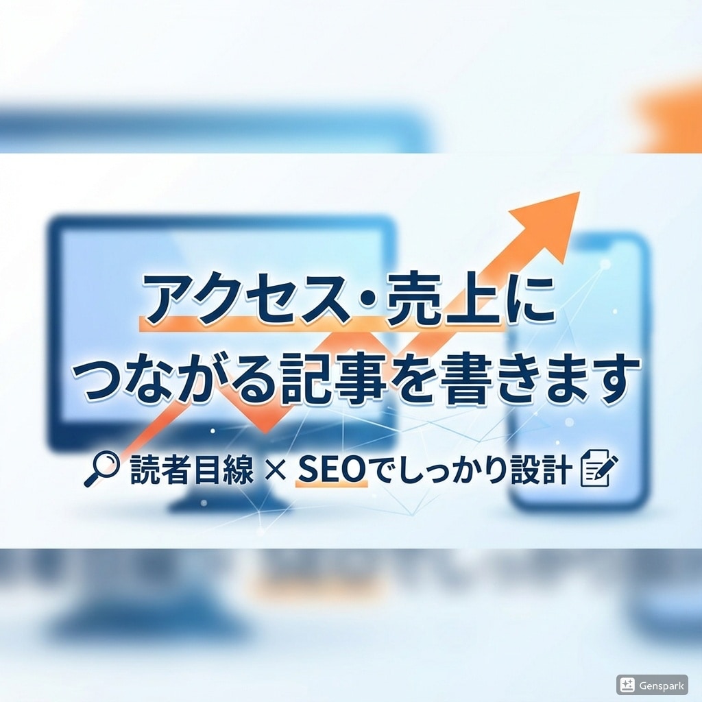 あなたのアイデアを“読まれるWeb記事”に変えます 丁寧なヒアリングで、あなたのイメージを“読まれる記事”に。 イメージ1