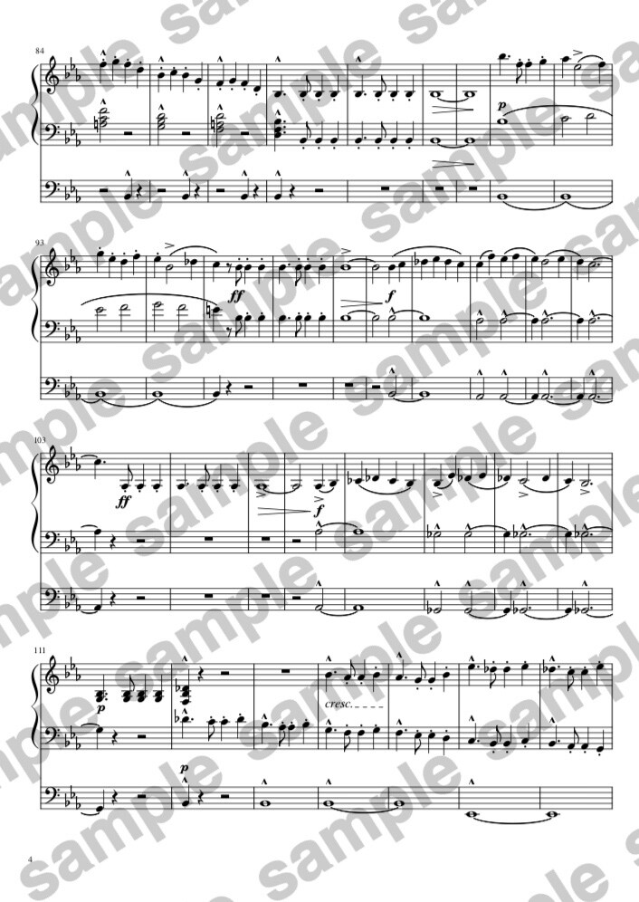 音大卒業生がスコアをエレクトーン譜に編曲します あなたの経験に合わせてオーケストラや吹奏楽を編曲いたします！ イメージ4