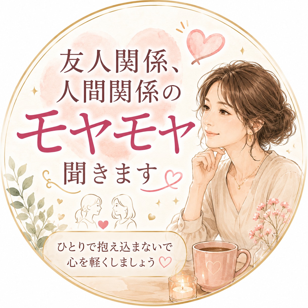 友人関係、人間関係のモヤモヤ聞きますます 人との距離感が分からないどうしたらいい？に寄り添います イメージ1