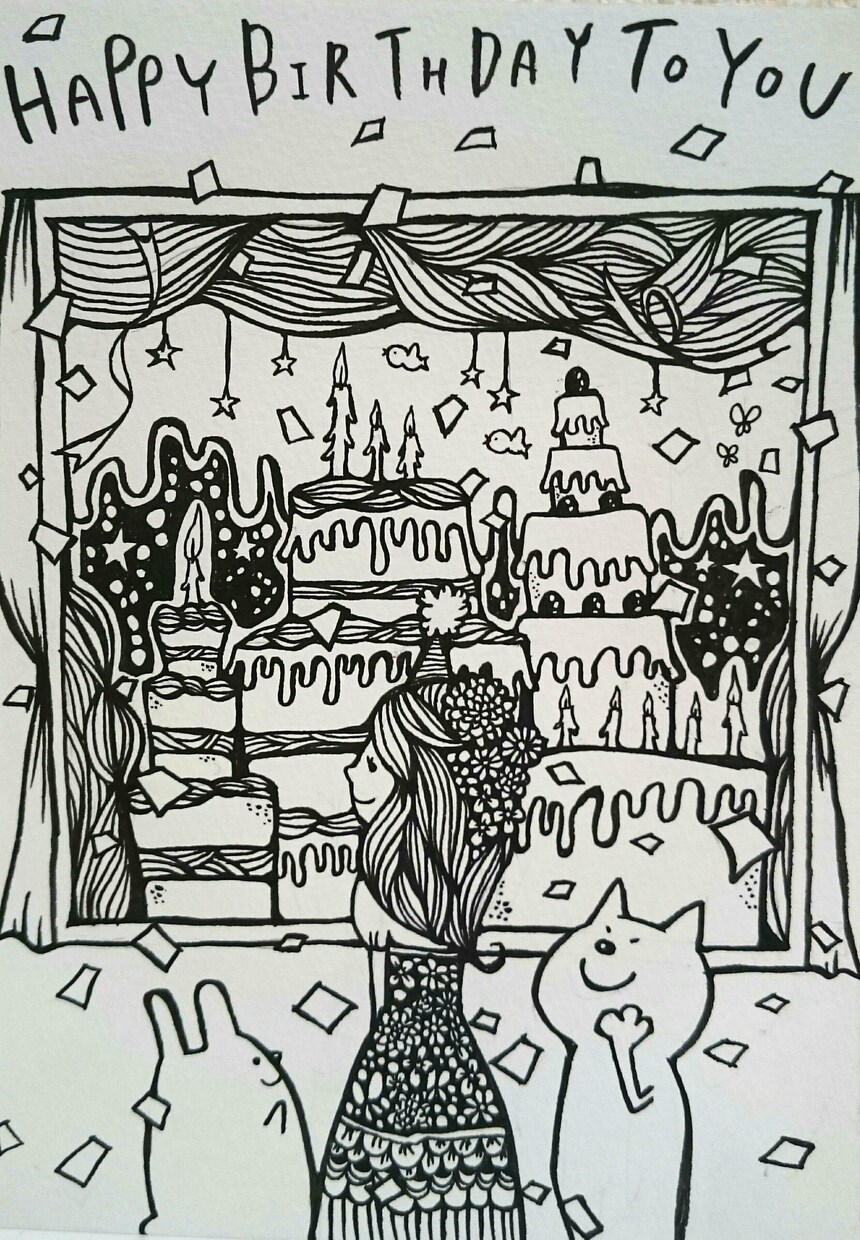 絵本のようなやわらかいイラストを描きます 年賀状イラストや結婚・出産等のプレゼントなどに♪ イメージ2