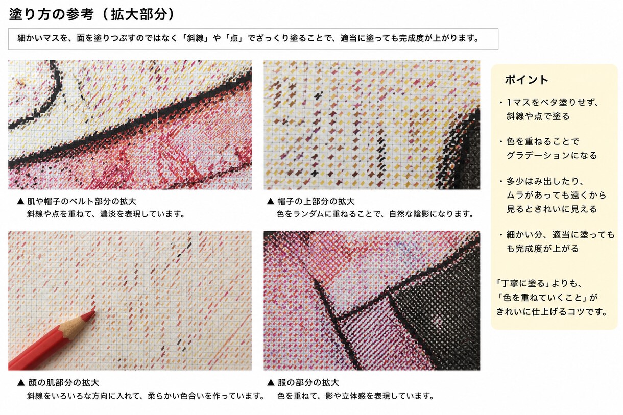 塗り絵設計図作成します 画像を巨大モザイク設計図にします イメージ6