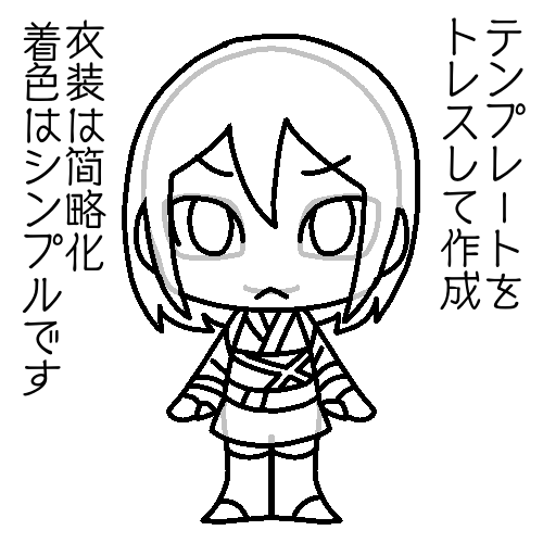 テンプレ使用！即納！お手軽！アイコン作成します ちびキャライラスト！アイコンなどに利用出来ます。 イメージ2