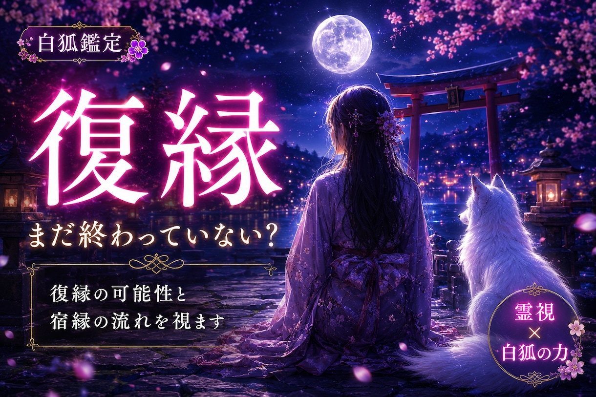 復縁できる?】彼の本音と復縁の可能性を霊視します 白狐が導く彼の本音と復縁の可能性 イメージ1