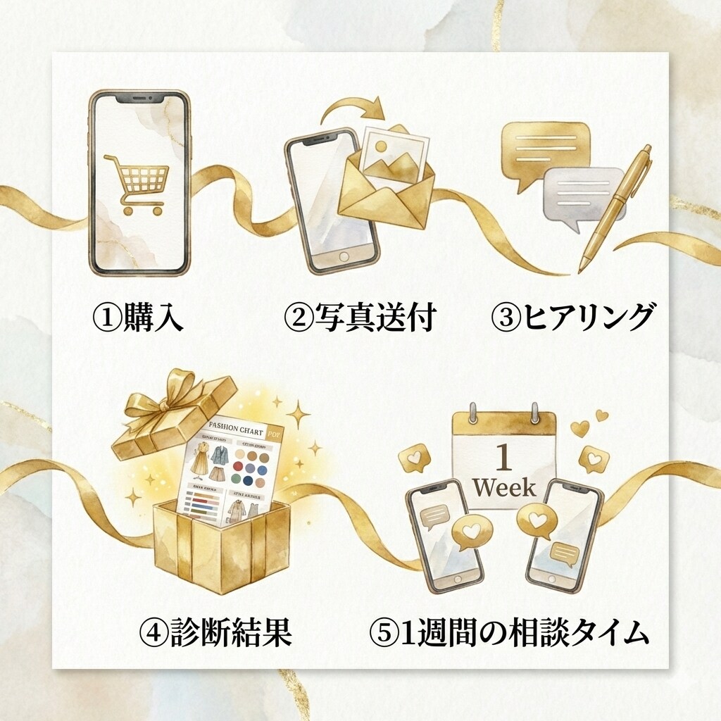 モニター特別価格◎骨格カラー診断します 診断後の無料相談付き！1週間の徹底フォローでお悩み解決 イメージ5