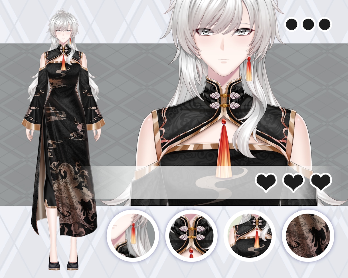 企業並み！女性·男性Vtuberモデル制作します 著作権譲渡！修正無制限！表情８つ！企業並カスタムlive2d イメージ7