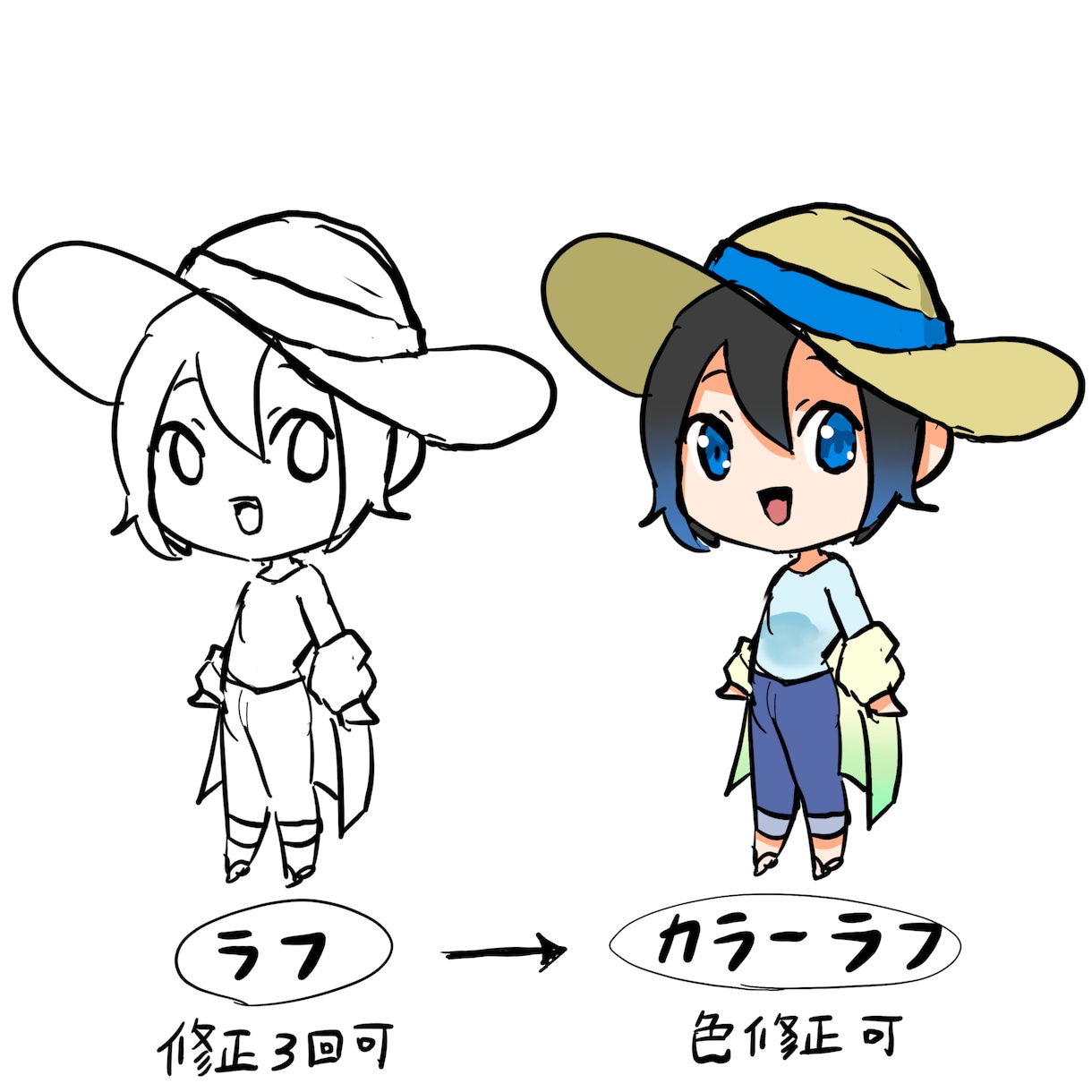 6月は特別価格！使いやすいミニキャラを描きます 【商用利用OK】アイコンやTRPG、ゲーム制作にピッタリ！ イメージ2