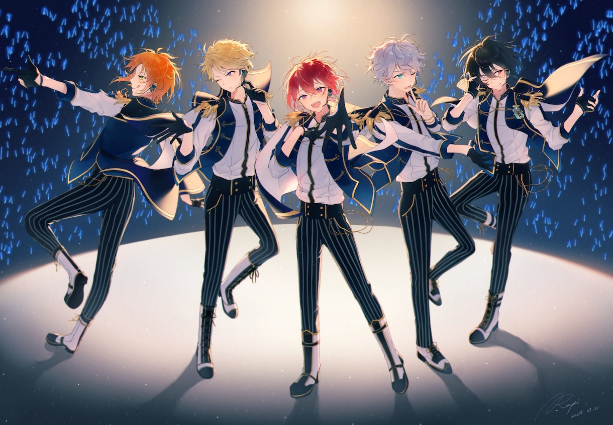 商用可◎キラキラしたイラストお描きします MV/配信サムネイル/立ち絵/グッズ等幅広く対応◎ イメージ4