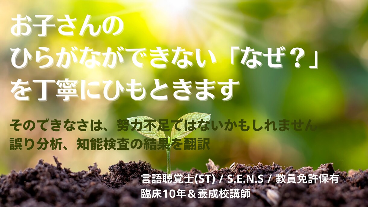 言葉と学びの専門家が学びのコツをお教えします 言語聴覚士・ST養成校現役講師・特別支援教育士が学び方を提案 イメージ1