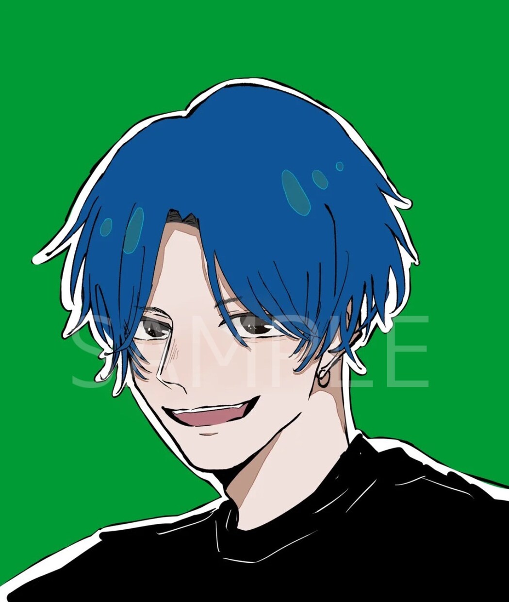 カッコイイ男の子や中性など描きます イラストで活動者様などのサポートしていきたいです イメージ7