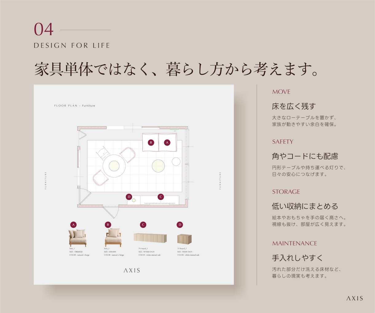 一級建築士がLDKの家具選びと配置を整えます 新居の家具選びに。レイアウトから購入リストまでご提案！ イメージ4