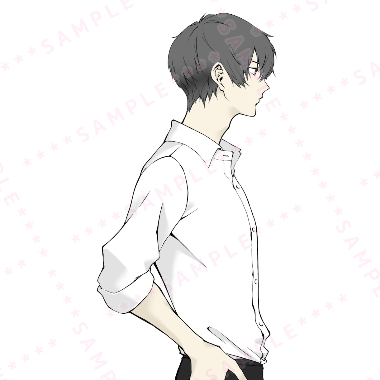 男性向け！仕事につながるシンプルなアイコン描きます 副業・ビジネスでお困りの方に/X等のSNS/名刺 イメージ7