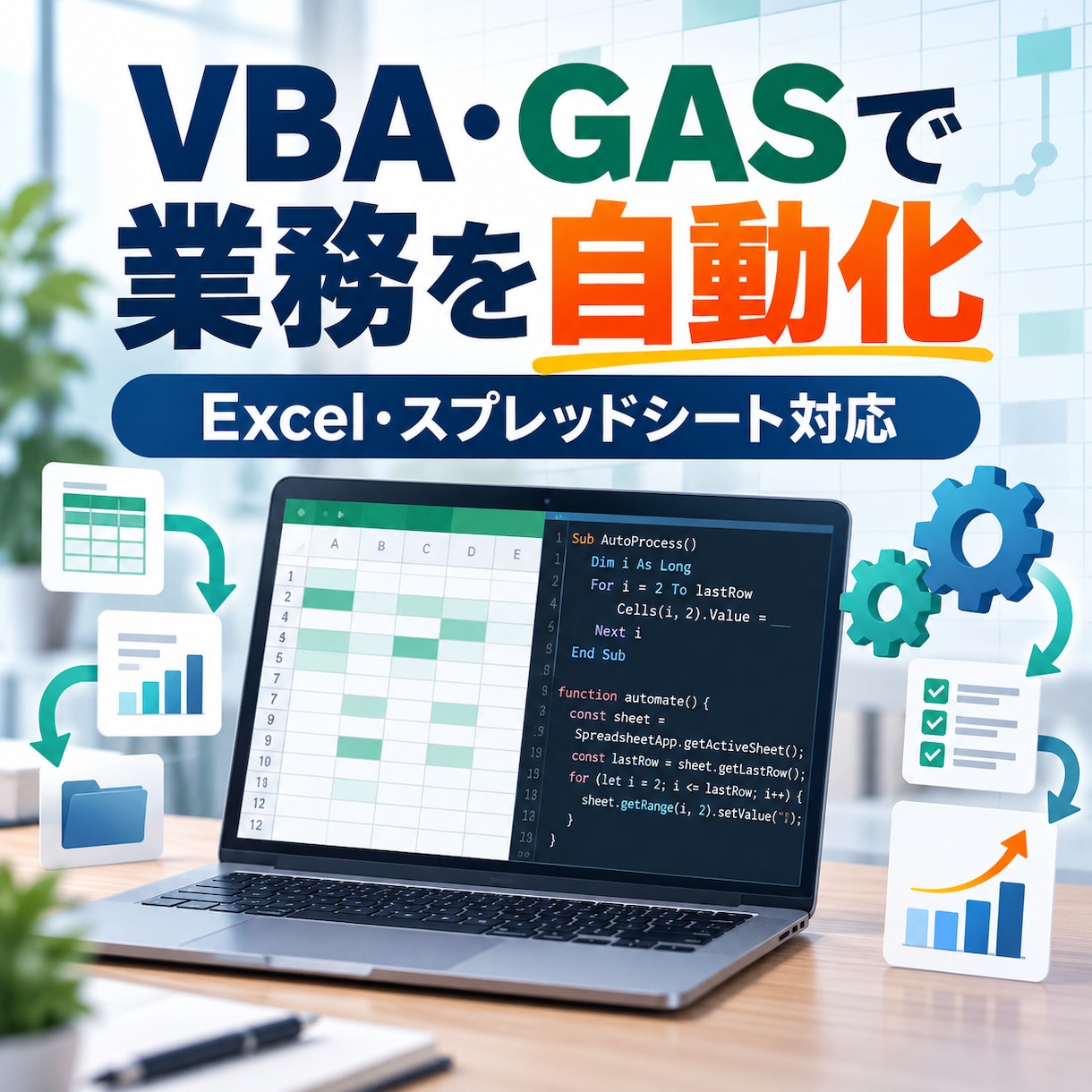 VBA・GASで業務を自動化します Excelとスプレッドシートの作業を効率化 イメージ1