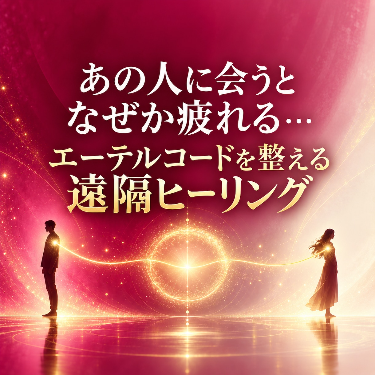 会うと疲れる相手とのエーテルコードを整えます 離れられない人間関係に疲れた心を、優しく整える30分 イメージ1