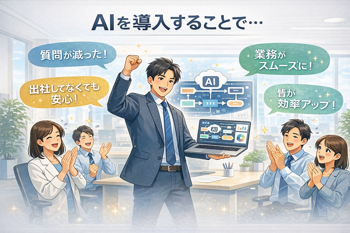 法人向け 社内AI活用を業務レベルから設計します 社内で同じ質問が何度も飛び交っていませんか？ イメージ3