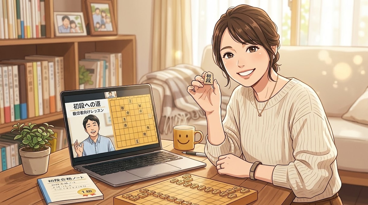 将棋初段を目指す！級位者のために個別指導します 伸び悩む級位者へ！詰将棋と棋譜分析で最短初段導きます イメージ1