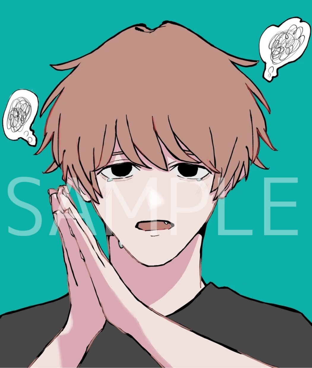 カッコイイ男の子や中性など描きます イラストで活動者様などのサポートしていきたいです イメージ9