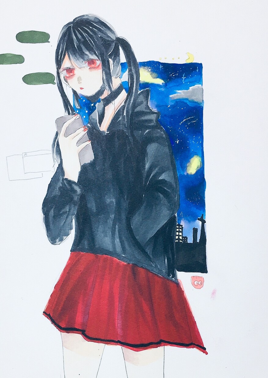 コピックでイラスト描きます 紙はマルマンのsketchブックを使います!!!! イメージ1