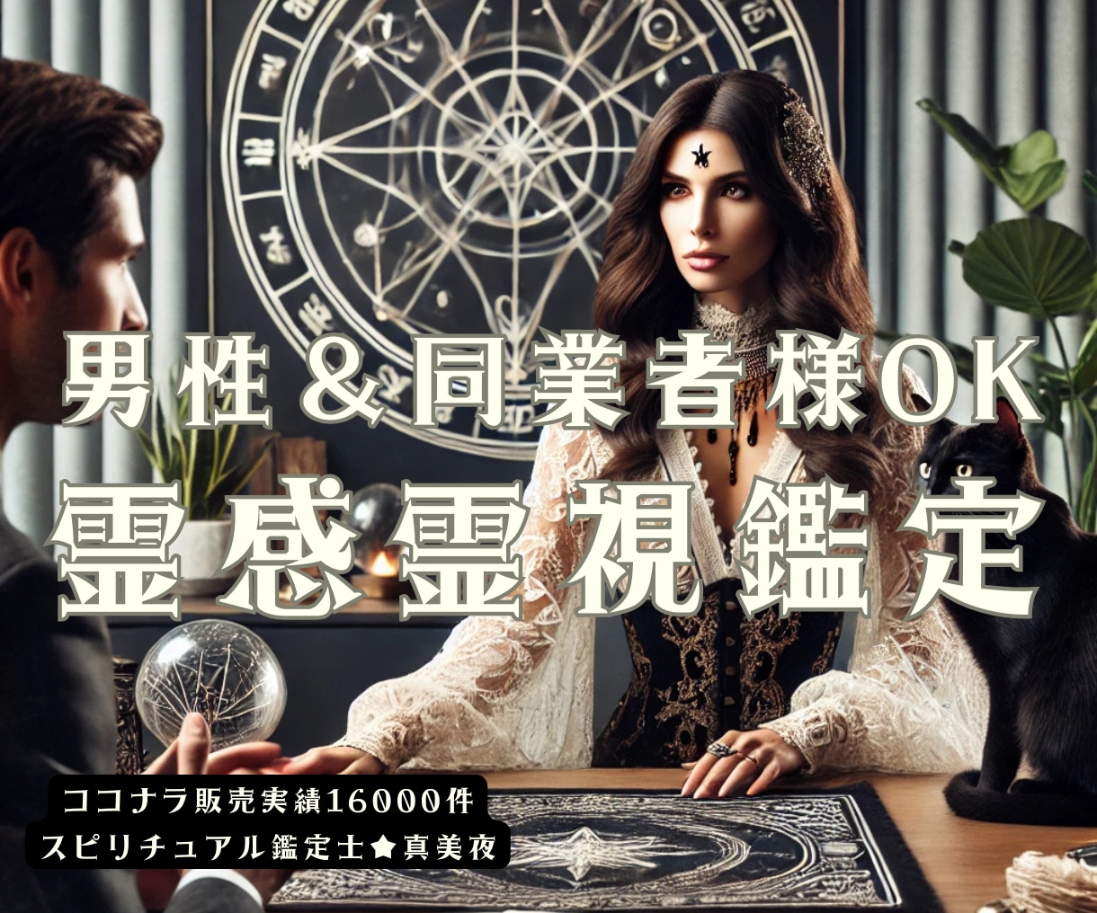 男性＆同業者様OK✨霊感霊視で鑑定します 仕事、恋愛、対人関係などの日常のお悩み相談 イメージ1